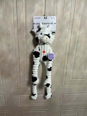 - Brand New Patchwork Large Tugger Cow Dog Toy With Squeaker,24”